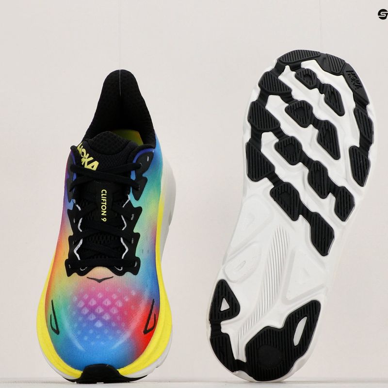 Pánská běžecká obuv HOKA Clifton 9 black/multi 11