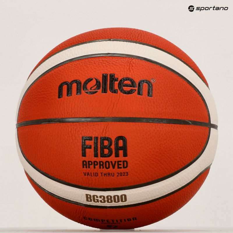 Molten basketball B7G3800 FIBA oranžová velikost 7 4