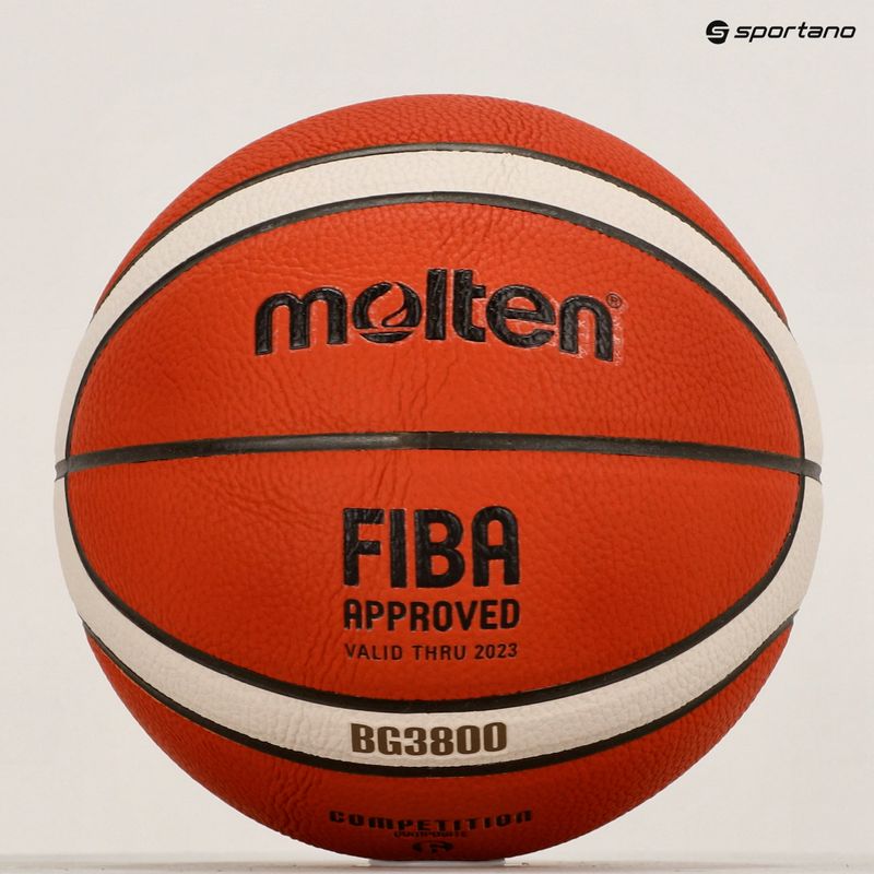 Molten basketball B6G3800 FIBA oranžová velikost 6 4