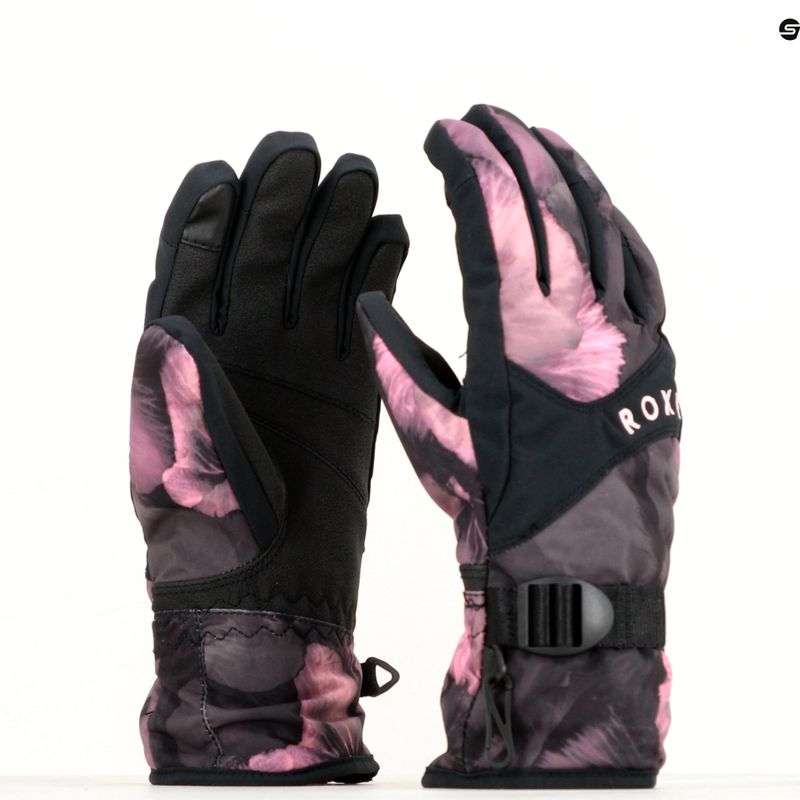 Dámské snowboardové rukavice ROXY Jetty true black pansy pansy 5
