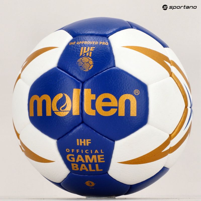 Míč na házenou Molten H3X5001-BW IHF blue/white velikost 3 5