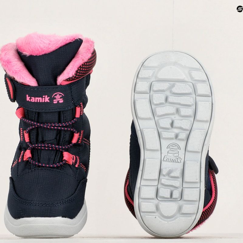 Dětské trekové boty Kamik Stance2 navy/magenta 10
