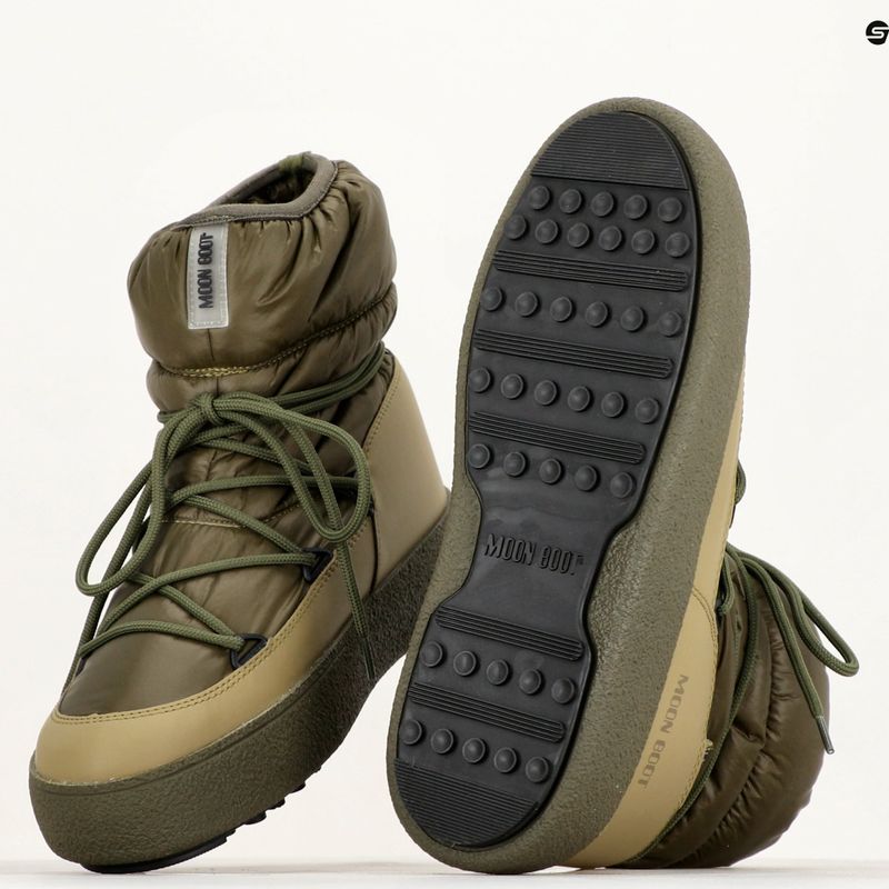 Pánské sněhule Moon Boot Mtrack Low Nylon WP khaki barvy 13