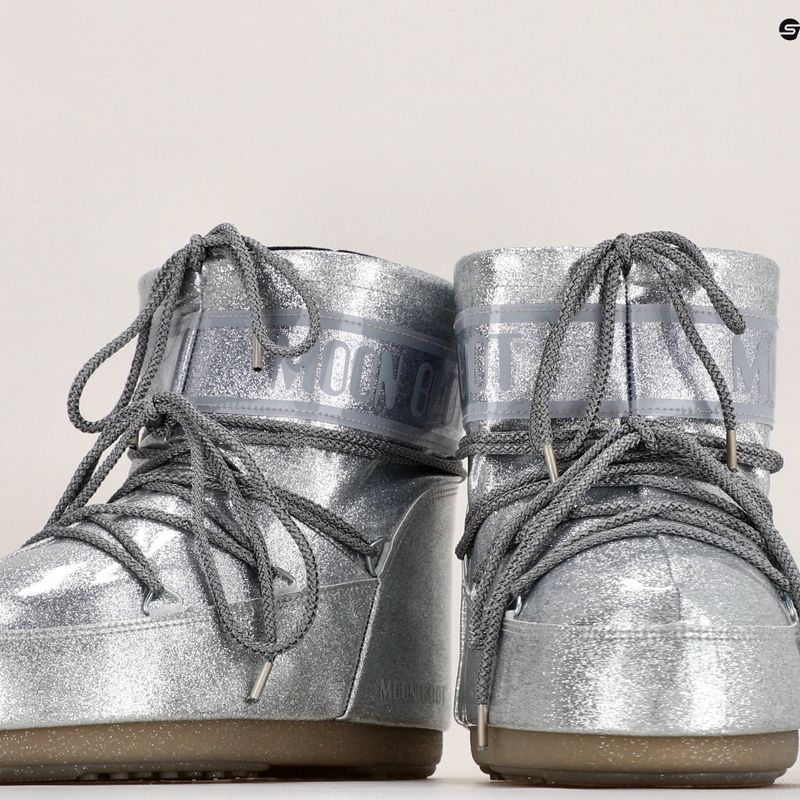 Dámské sněhule Moon Boot Icon Low Glitter silver 8