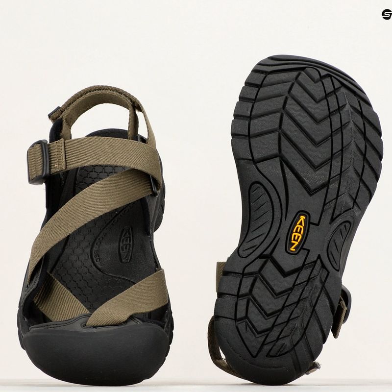 Pánské trekové sandály KEEN Zerraport II Military olive/black 14