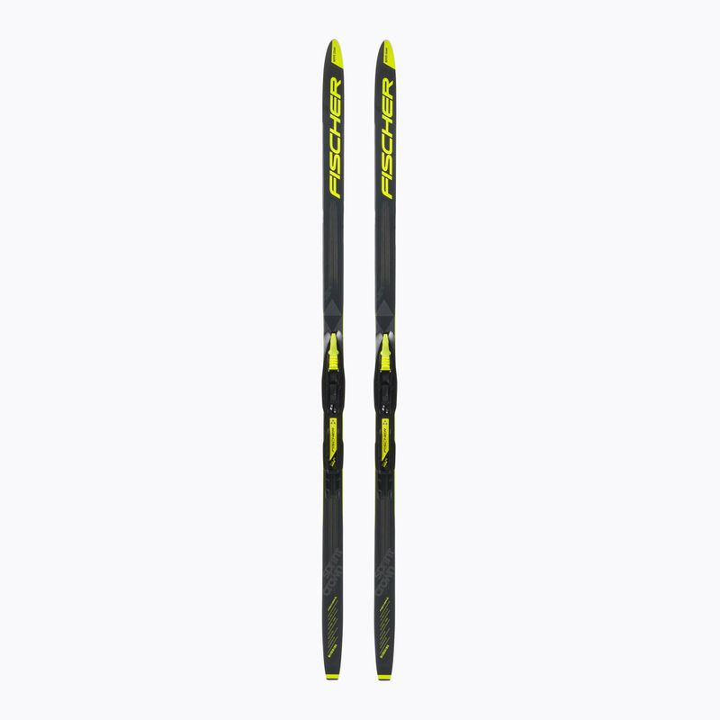 Dětské běžecké lyže Fischer Sprint Crown + Tour Step-In černožluté NP63019V