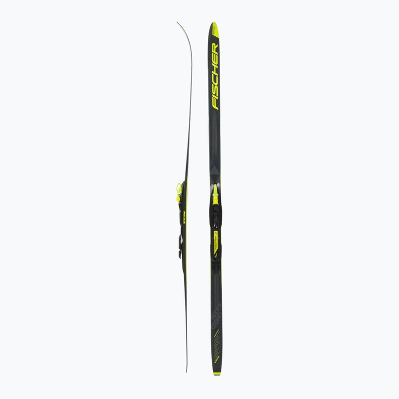 Dětské běžecké lyže Fischer Sprint Crown + Tour Step-In černožluté NP63019V 2