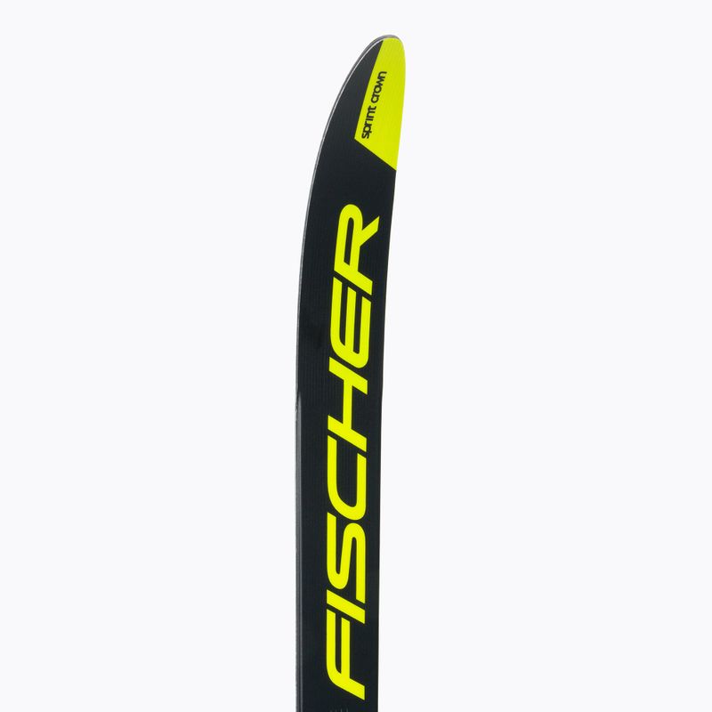 Dětské běžecké lyže Fischer Sprint Crown + Tour Step-In černožluté NP63019V 8