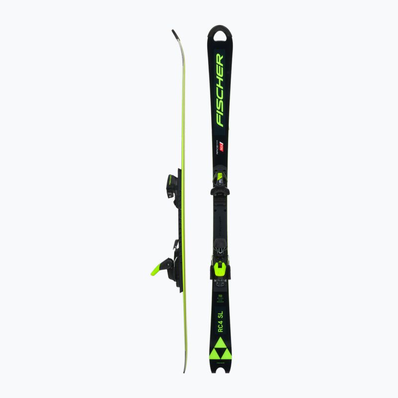 Dětské sjezdové lyže Fischer RC4 Worldcup Sl Jr. M/O-Plate + RC4 Z9 GW AC černá A11022 T80020 2