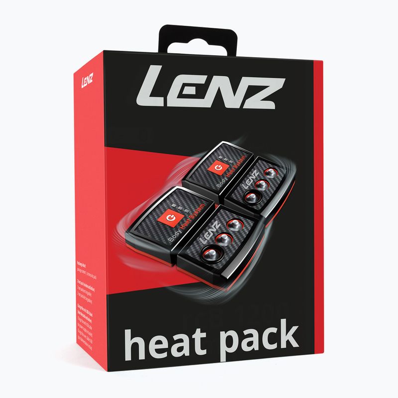 Baterie do ponožek Lenz Heat Pack 2.0 (USB) 2 ks black/ red 12