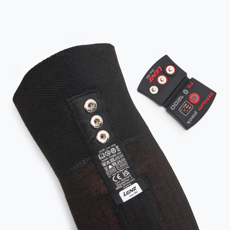 Vyhřívané ponožky Lenz Set Of Heat Sock 4.1 + Lithium Pack RCB 1200 black 4