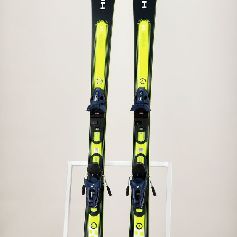 Sjezdové lyže HEAD Shape e-V8 SW AMT-PR + PR 11 dark blue/neon yellow 8