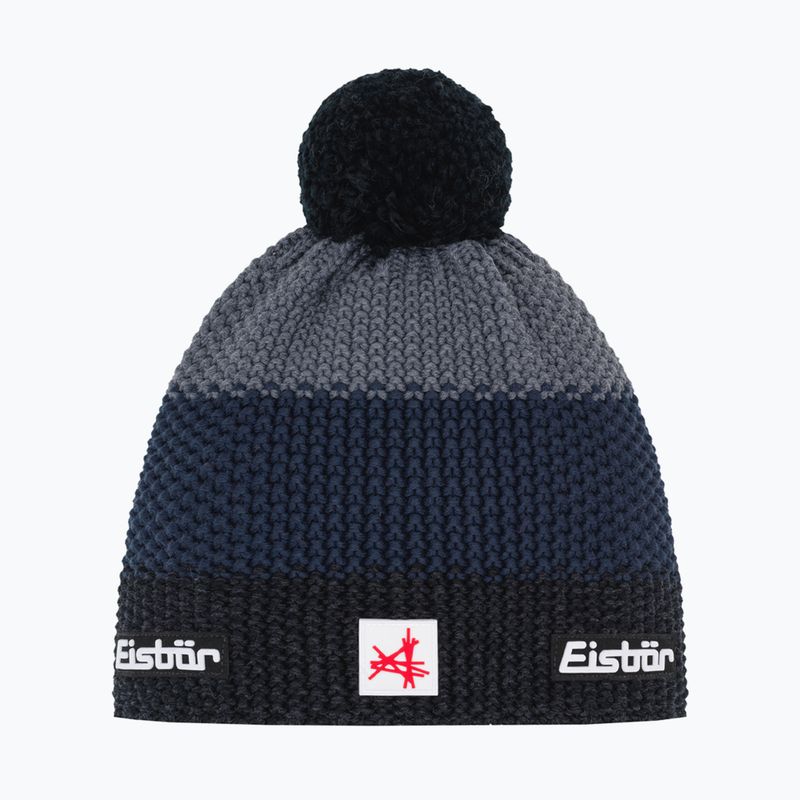 Zimní čepice Eisbar Star Pompon SA black/cobalt/anthracite