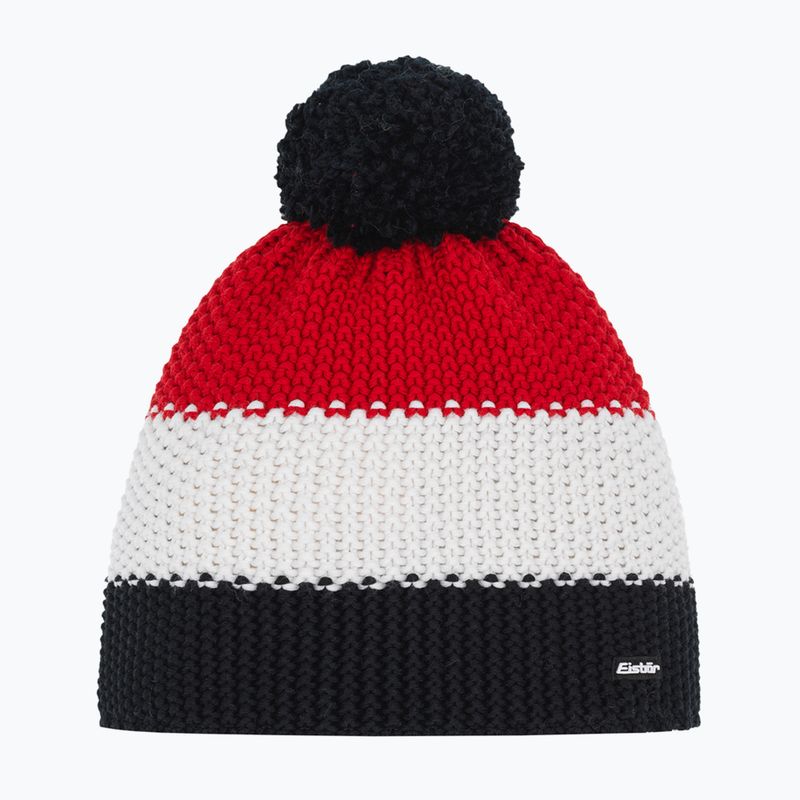 Zimní čepice Eisbar Star Pompon black/white/ketchup