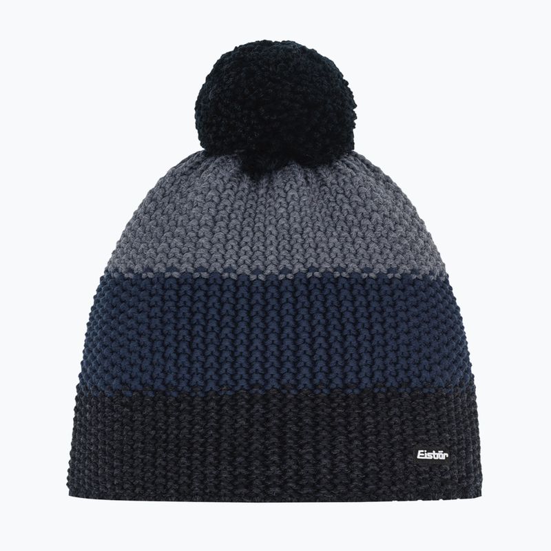 Zimní čepice Eisbar Star Pompon black/cobalt/anthracite