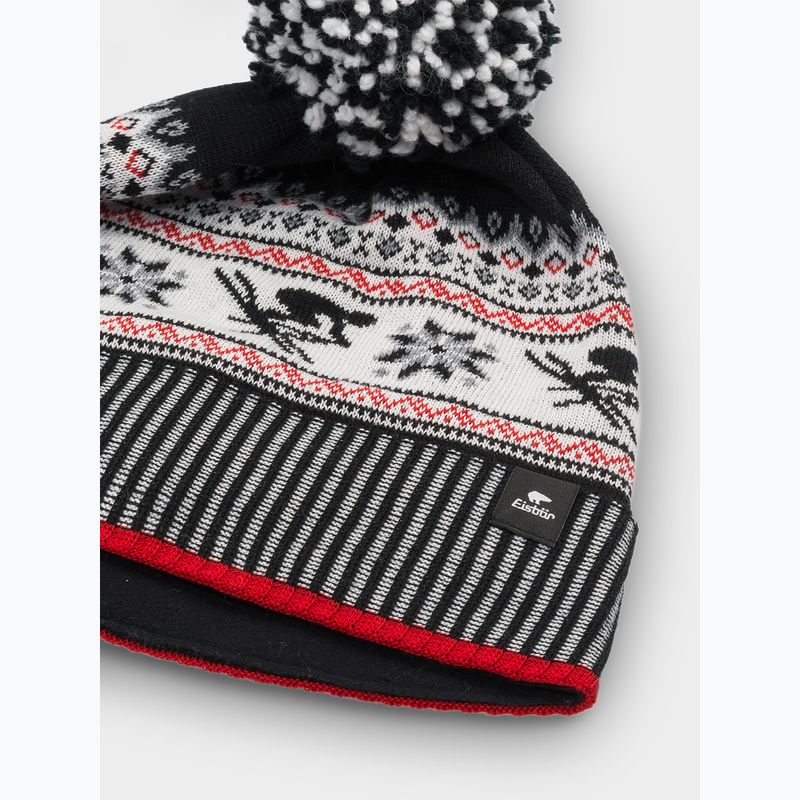 Zimní čepice Eisbar Retroski Pompon black 2