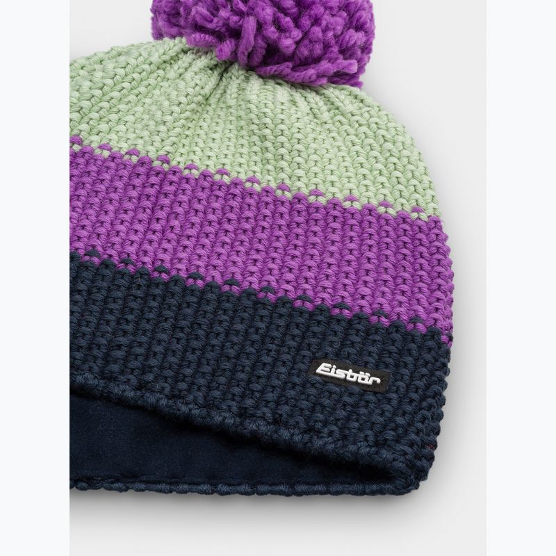 Dětská zimní čepice Eisbar Star Pompon purple 2