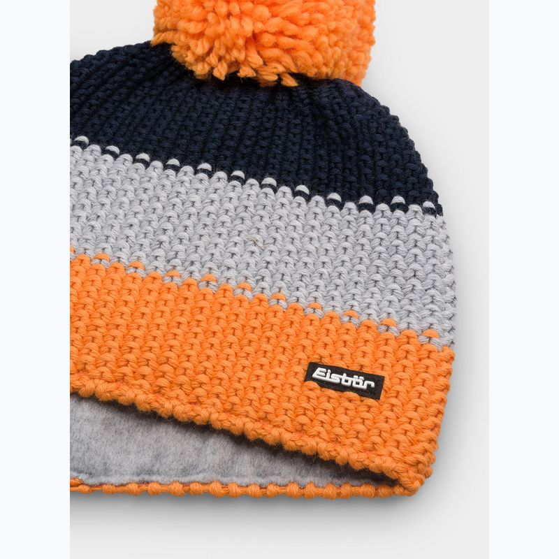 Dětská zimní čepice Eisbar Star Pompon orange 2