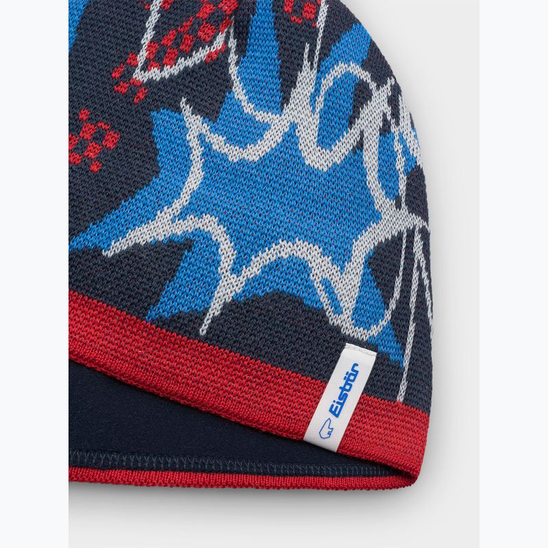 Dětská zimní čepice Eisbar Ready Pompon ketchup/red 2