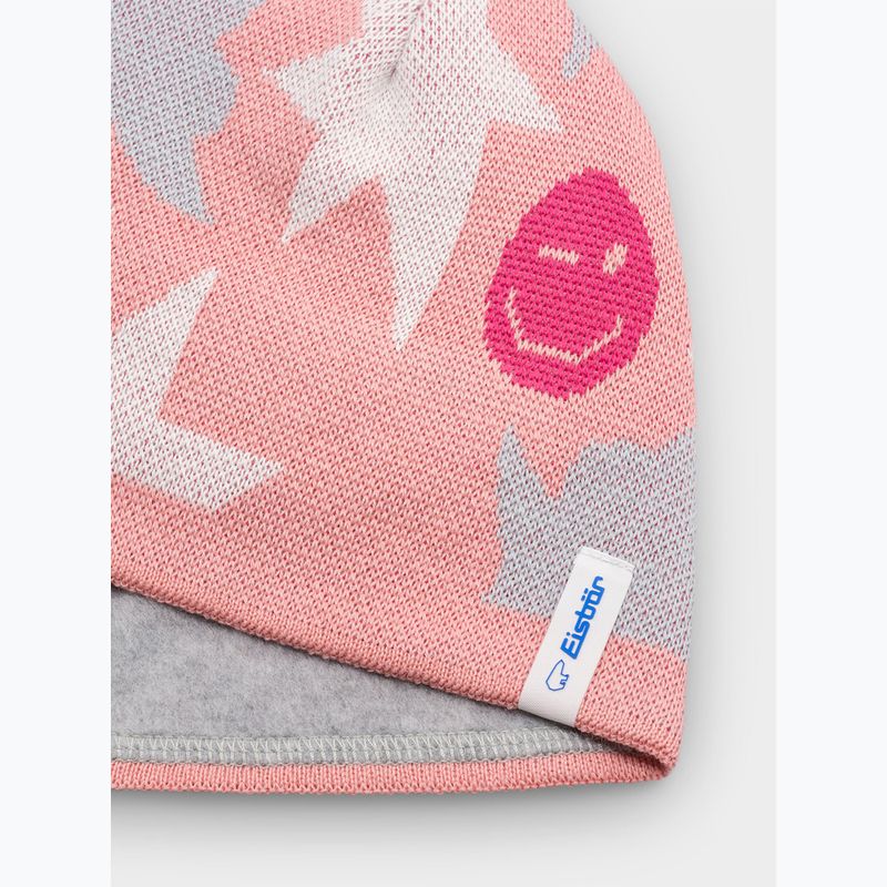 Dětská zimní čepice Eisbar Talesia Pompon salmon 2