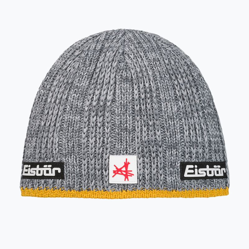 Zimní čepice Eisbar Rene XL SA mustard/grey melange
