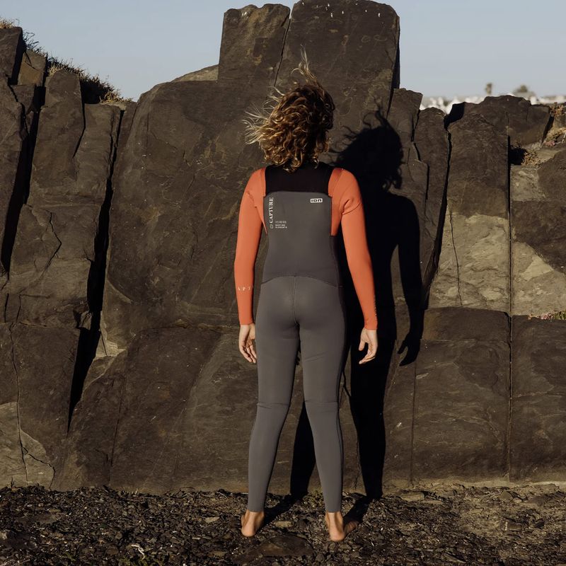 Dětský surfařský neopren ION Capture 4/3 Front Zip Jr steel blue/red 6