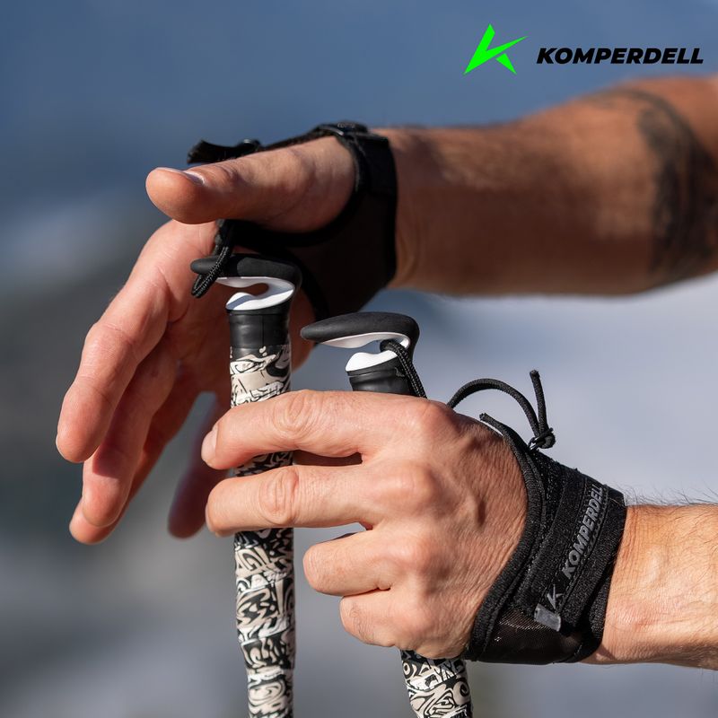 Běžecké hole Komperdell FXP Carbon The Erlkönig black/white 6