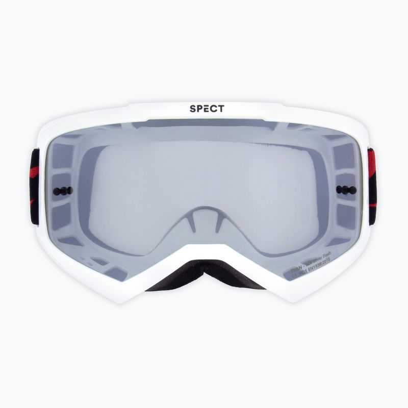 Cyklistické brýle Red Bull SPECT Evan shiny white/smoke silver mirror 2