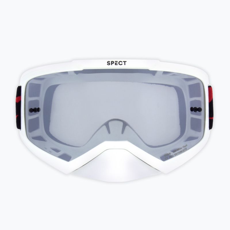 Cyklistické brýle Red Bull SPECT Evan shiny white/smoke silver mirror 3