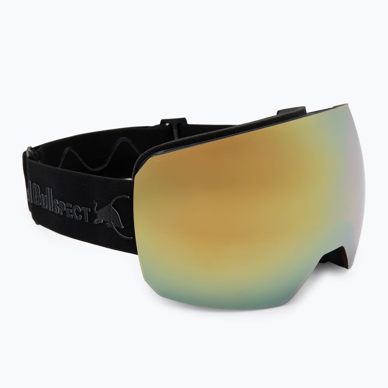 Lyžařské brýle Red Bull SPECT Chute black/brown with gold mirror/cloudy snow