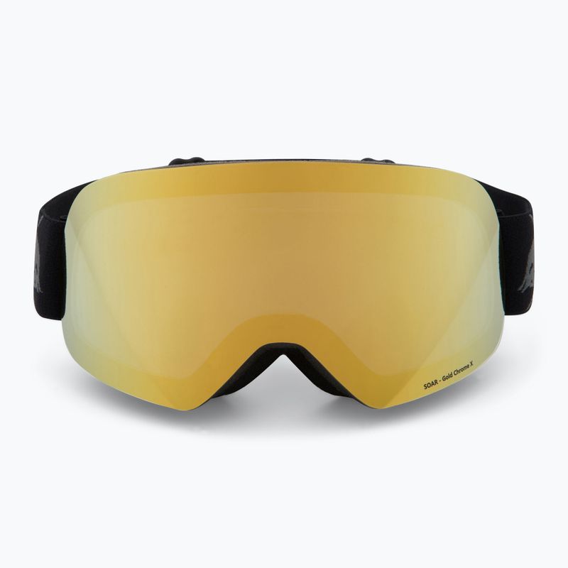 Lyžařské brýle Red Bull SPECT Soar Photo black/brown with gold chrome x 2