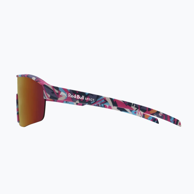 Sluneční brýle Red Bull SPECT Dundee matt blue-pink pattern/smoke pink-yellow mirror 4