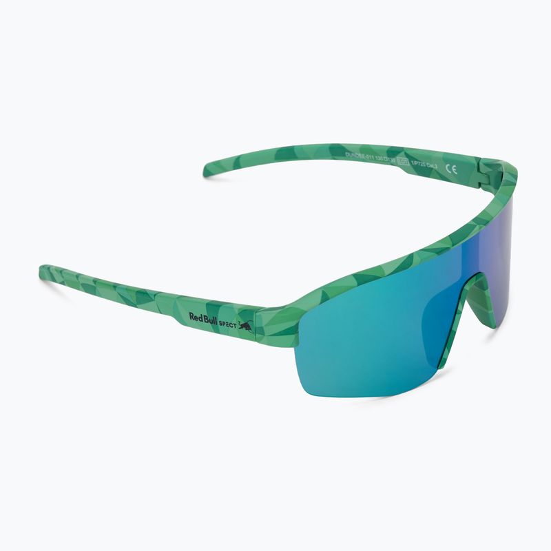 Sluneční brýle Red Bull SPECT Dundee matt turquoise pattern/smoke green-purple mirror