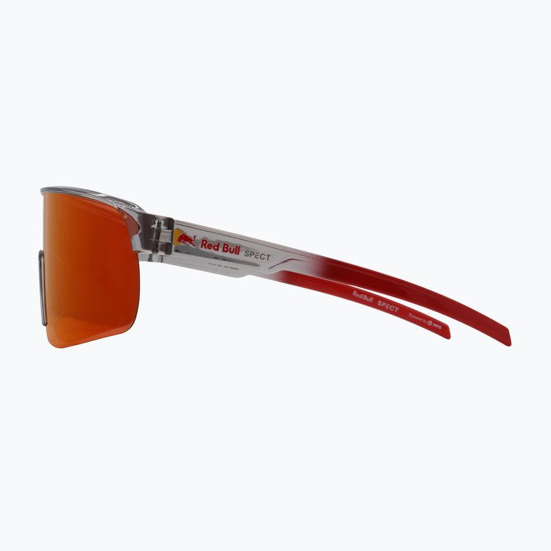 Sluneční brýle Red Bull SPECT Dakota light grey/brown with red-orange mirror 4
