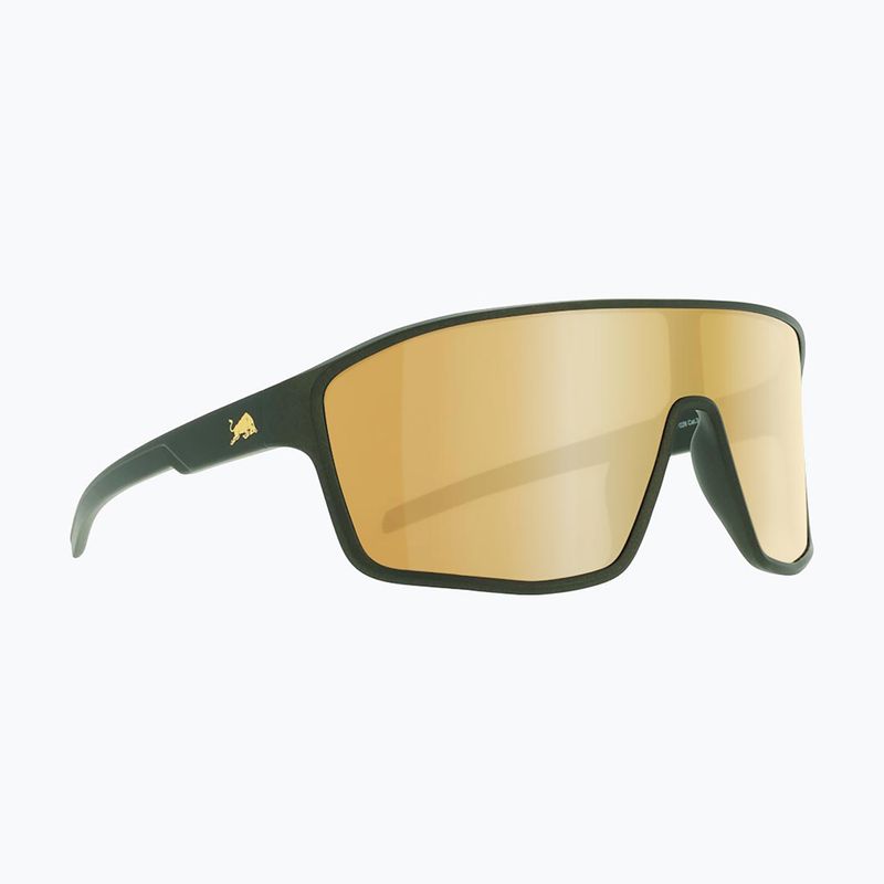 Sluneční brýle Red Bull SPECT Daft matt metallic olive/ brown with gold mirror