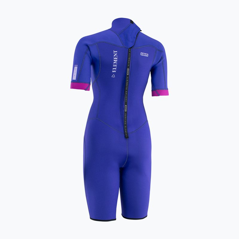 Dámský neopren   ION Element 2/2 Shorty Back Zip concord blue 2