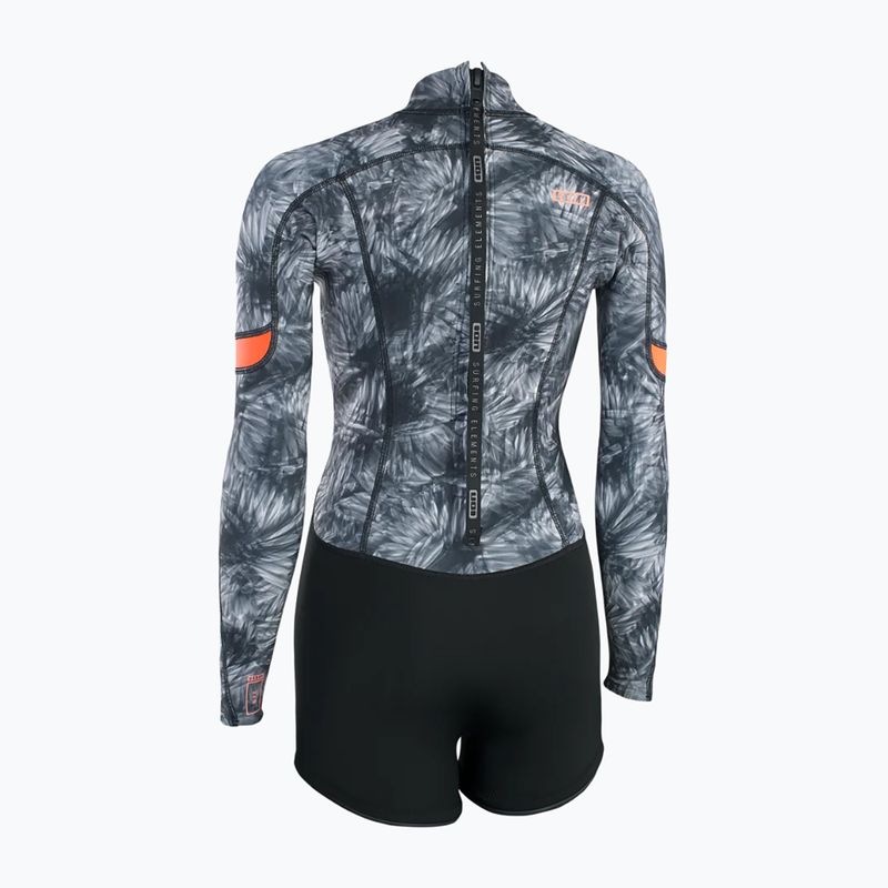 Dámský plavecký neopren ION Amaze Shorty 2.0 Back Zip black floral 2