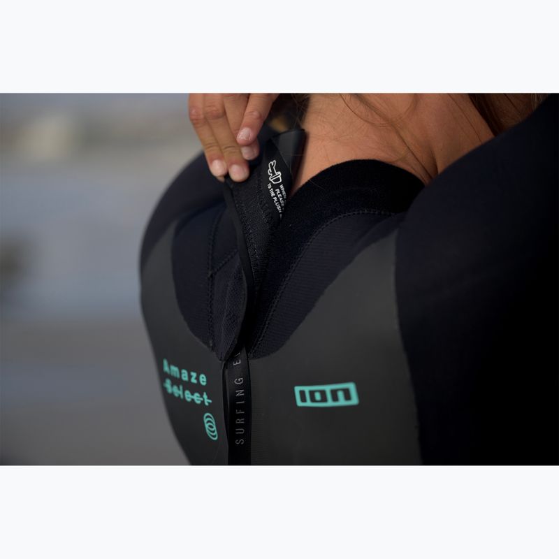 Dámská plavecká pěna ION Amaze Select 5/4 Back Zip černá 7