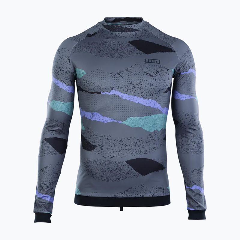 Pánské plavecké tričko Longsleeve ION Lycra Maze dark collage