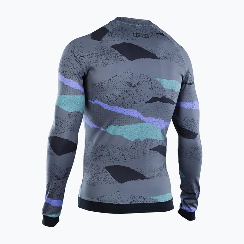 Pánské plavecké tričko Longsleeve ION Lycra Maze dark collage 3