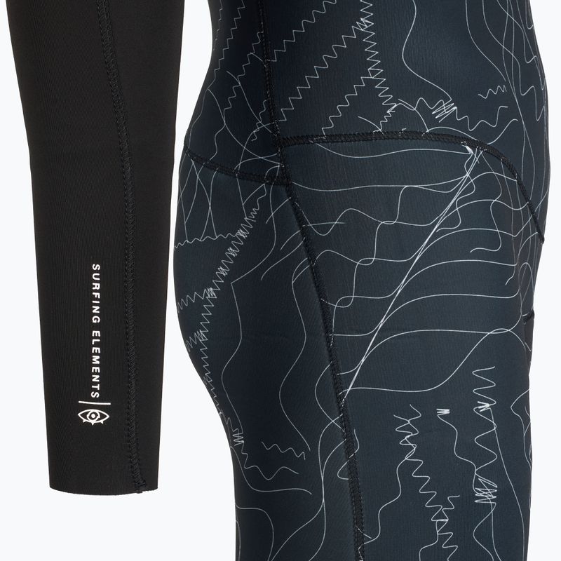 Pánský neopren ION Seek Core 3/2 mm Front Zip distorted black 5