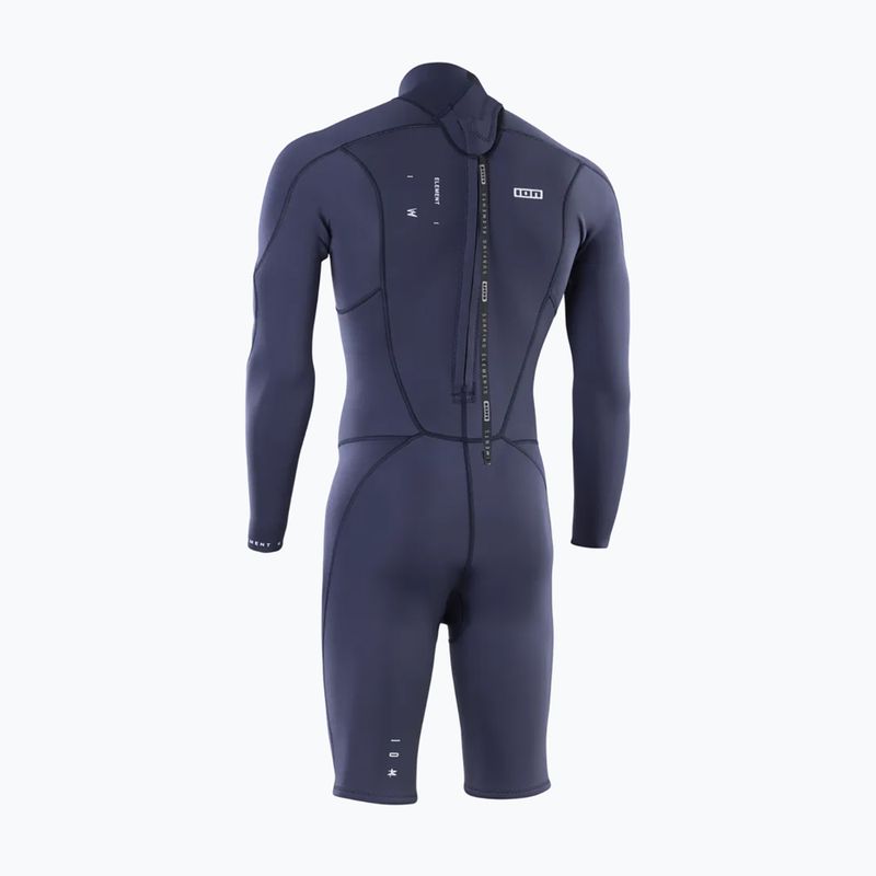 Pánská neoprenová kombinéza ION Element 2/2 mm Shorty Back Zip blue nights 2