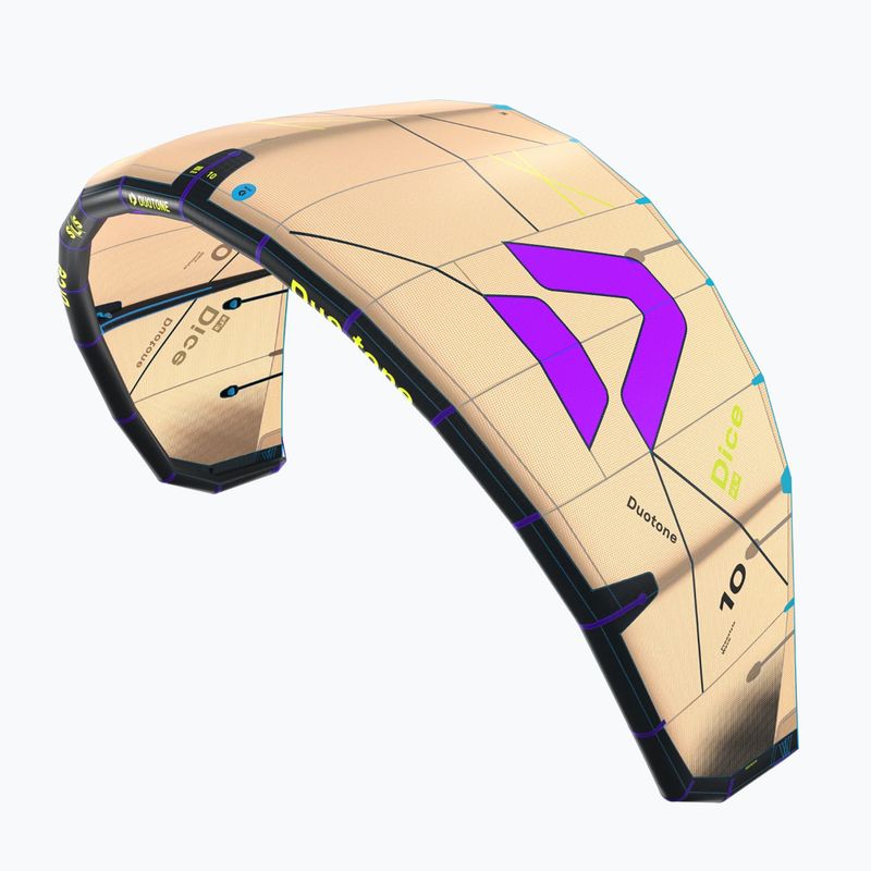 Kitesurfingový drak Duotone Dice SLS sand/purple 2