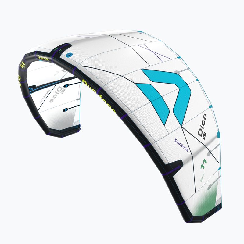 Kitesurfingový drak Duotone Dice SLS undyed/turquoise 2
