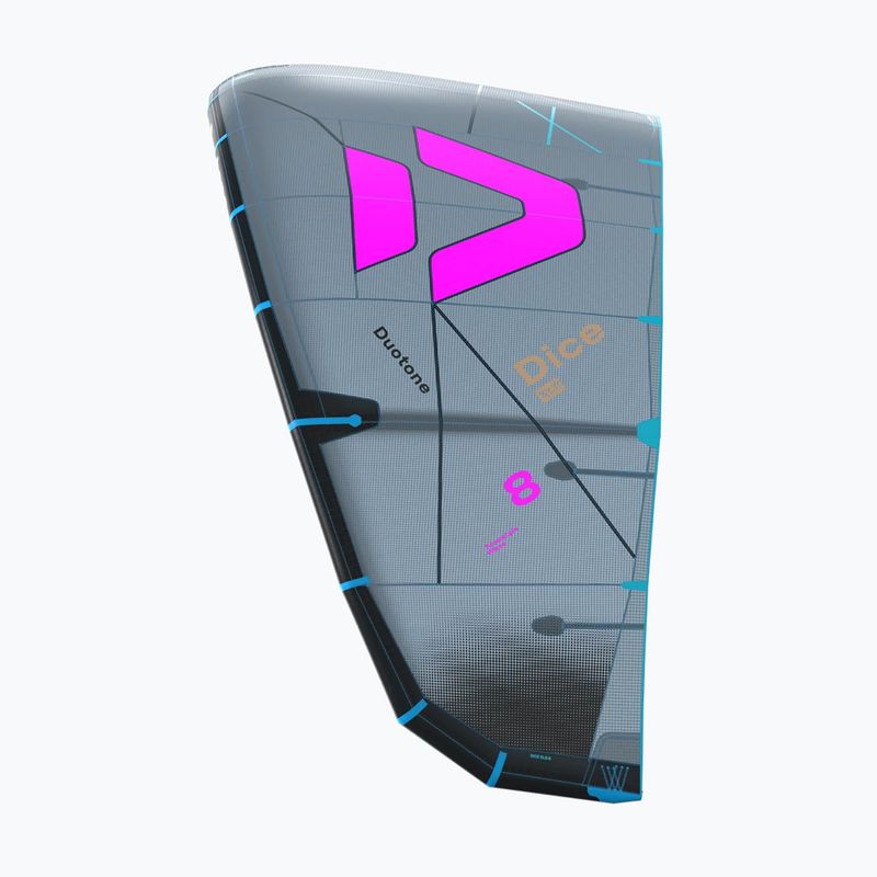 Kitesurfingový drak Duotone Dice SLS dark grey/pink 3