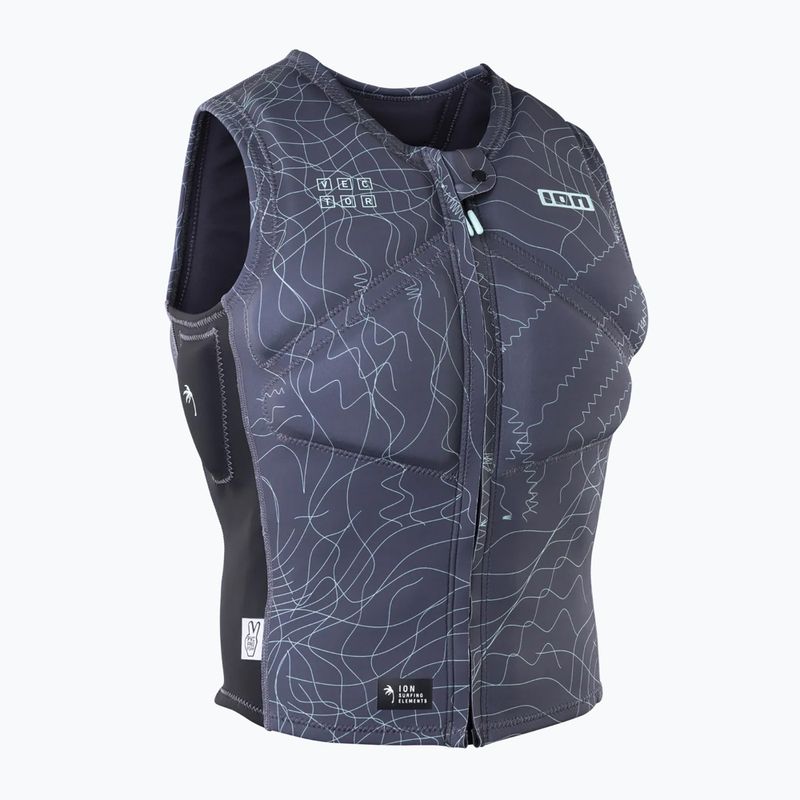 Pánská ochranná vesta ION Vector Core Front Zip sage grey