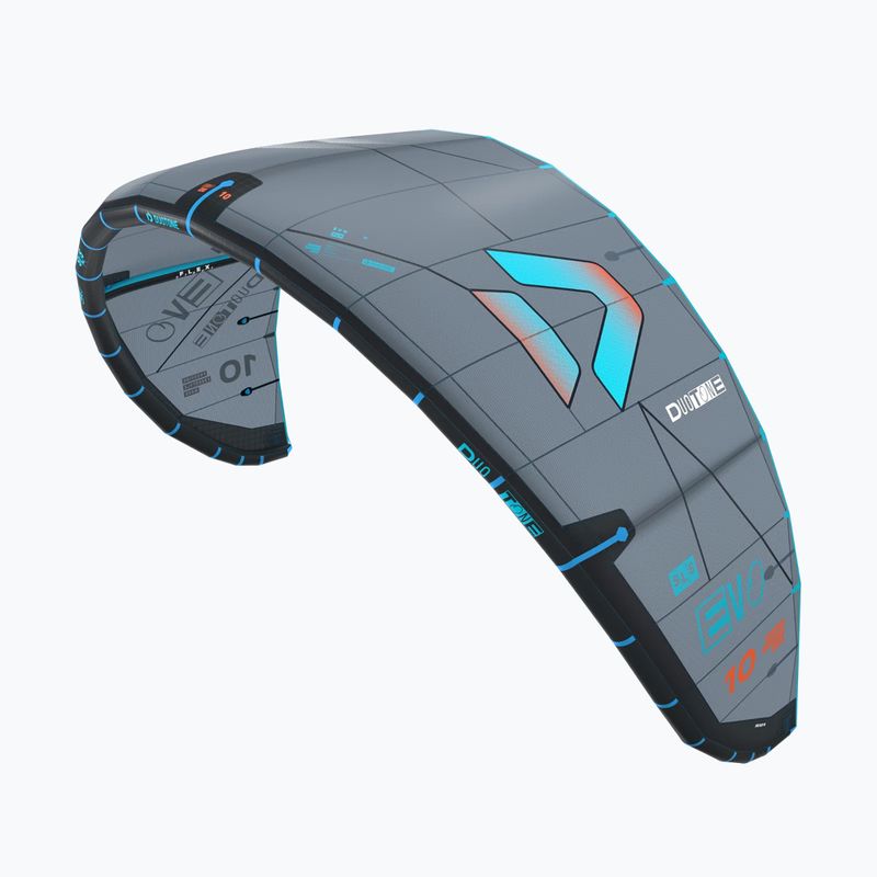 Kitesurfingový drak Duotone Evo SLS dark grey/turquoise 2