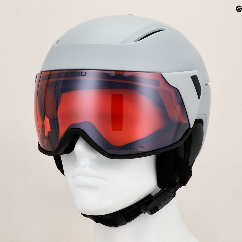 Lyžařská helma  Giro Orbit Spherical matte light grey/vivid ember 9