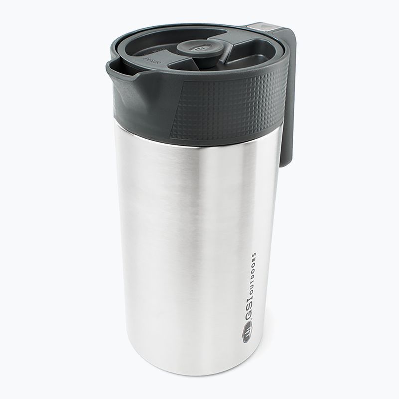 Cestovní kávovar GSI Outdoors Glacier Stainless Javapress brushed