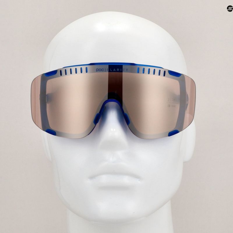 Brýle na kolo POC Devour opal blue translucent/clarity trail silver 8